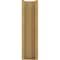 Ekena Millwork 6-in W x 18-in D x 22-in H Funston Slat Rough Cedar Woodgrain TimberThane Outlooker, Primed Tan OUTUR060X18X22FST24RCPR - alternate 4